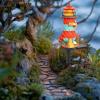 imageDazzle Bright Miniature Lighthouse Pathway Decorative Lights Solar Lights Outdoor Miniature Lighthouse Waterproof Garden Stake Light for Fairy Garden Pathway Lawn Yard Gifts DecorationLighthouse