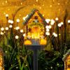 imageDazzle Bright Miniature Lighthouse Pathway Decorative Lights Solar Lights Outdoor Miniature Lighthouse Waterproof Garden Stake Light for Fairy Garden Pathway Lawn Yard Gifts DecorationHouse
