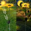 imageDazzle Bright Solar Pathway Lights Outdoor 12 Pack LED Solar Powered Waterproof Garden Lights Landscape Lighting for Walkway Driveway Lawn Patio Yard Decoration Warm White2Pack Sunflower