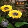 imageDazzle Bright Solar Pathway Lights Outdoor 12 Pack LED Solar Powered Waterproof Garden Lights Landscape Lighting for Walkway Driveway Lawn Patio Yard Decoration Warm White2Pack Sunflower
