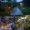 imageDazzle Bright Solar Pathway Lights Outdoor 12 Pack LED Warm White Waterproof Solar Powered Landscape Lights for Walkway Driveway Lawn Patio Yard Garden