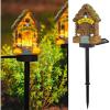 imageDazzle Bright Miniature Lighthouse Pathway Decorative Lights Solar Lights Outdoor Miniature Lighthouse Waterproof Garden Stake Light for Fairy Garden Pathway Lawn Yard Gifts DecorationHouse