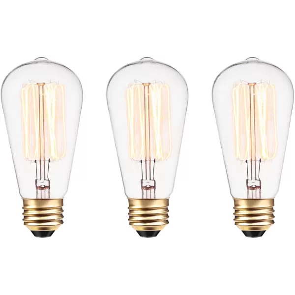 Globe Electric 40W Equivalent Soft White 2000K Edison Candelabra Amber Glass Dimmable LED Light Bulb 31355 1Pack B10 VintageS60 60 Watt