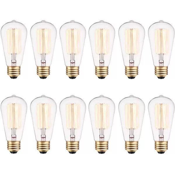 Globe Electric 40W Equivalent Soft White 2000K Edison Candelabra Amber Glass Dimmable LED Light Bulb 31355 1Pack B10 VintageS60 Vintage