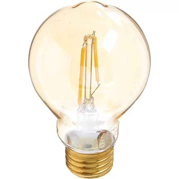 Globe Electric 40W Equivalent Soft White 2200K Vintage Edison Candelabra Dimmable LED Light Bulb E12 Base 200 Lumens 73191 1 Pack Yellow1 Pack