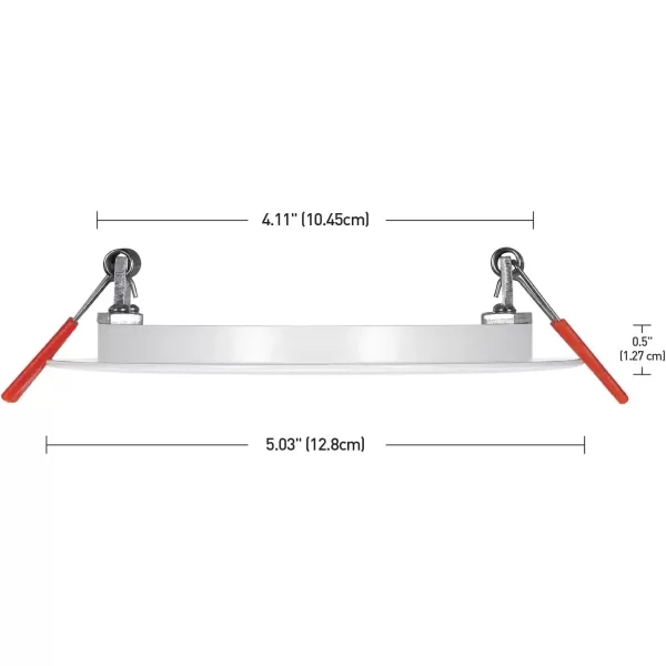 Globe Electric 91415 DuoBright Recessed Light 4quot White1 Count Pack of 1