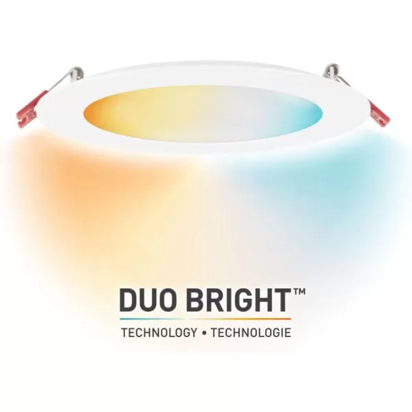 Globe Electric 91415 DuoBright Recessed Light 4quot White6 Inch