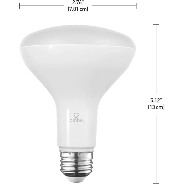 Globe Electric 9Watt 60W Equivalent NearUV Light Disinfecting BR30 E26 LED Light Bulb 650 Lumens 3000 Kelvin Dimmable