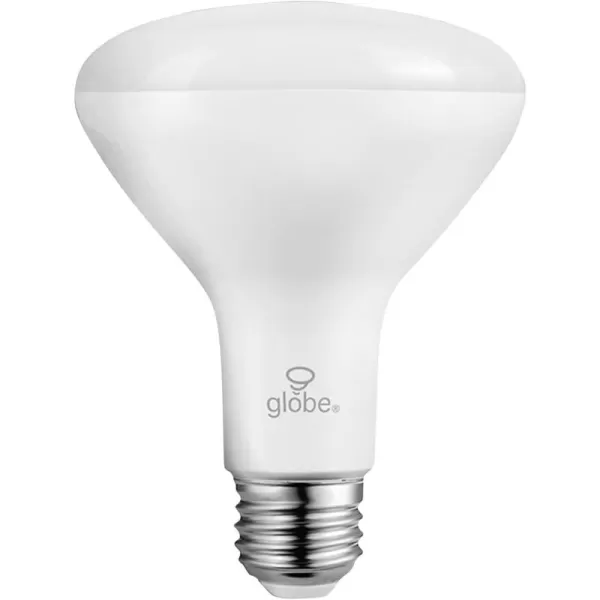 Globe Electric WiFi Smart 10 Watt 65W Equivalent Multicolor Changing RGB Tunable White Frosted LED Light Bulb No Hub Required Voice Activated 2000K  5000K BR30 Shape E26 Base50035BR30