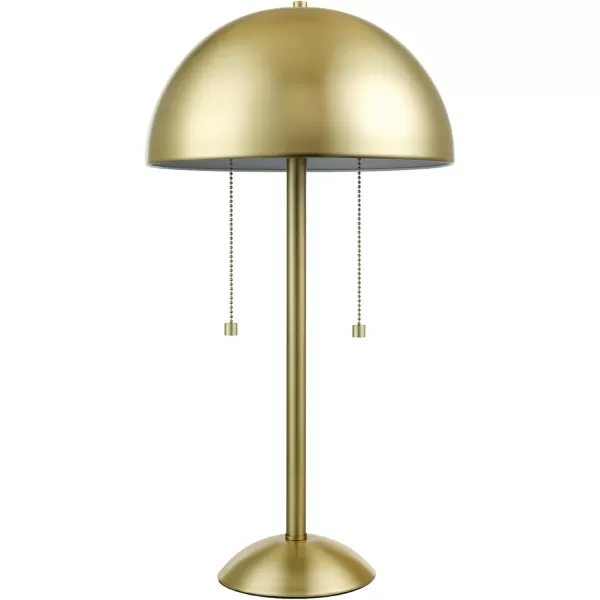 Globe Electric 65531 Luna 21quot 2Light Table Lamp Matte Blush Pink Double Plated Nickel OnOff Pull ChainsHaydel Brass