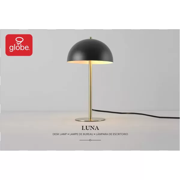 Globe Electric 65531 Luna 21quot 2Light Table Lamp Matte Blush Pink Double Plated Nickel OnOff Pull ChainsLuna Black