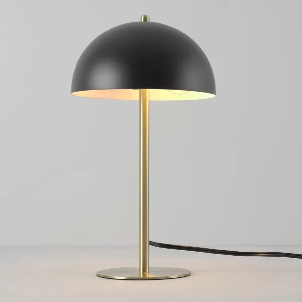 Globe Electric 65531 Luna 21quot 2Light Table Lamp Matte Blush Pink Double Plated Nickel OnOff Pull ChainsLuna Black