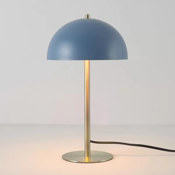 Globe Electric 65531 Luna 21quot 2Light Table Lamp Matte Blush Pink Double Plated Nickel OnOff Pull ChainsLuna Blue