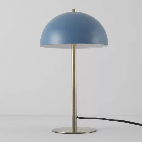 Globe Electric 65531 Luna 21quot 2Light Table Lamp Matte Blush Pink Double Plated Nickel OnOff Pull ChainsLuna Blue