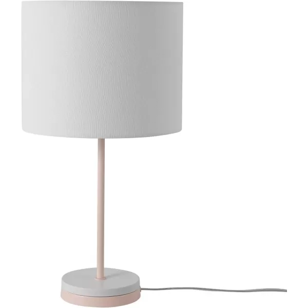 Globe Electric 67347 22quot 2Light Table Lamp Metallic Dark Gray Table Lamp for Living Room Dual Pull Chains Lamps for Bedrooms Nightstand Room Dcor Home Improvement Home Office AccessoriesBlush Pink