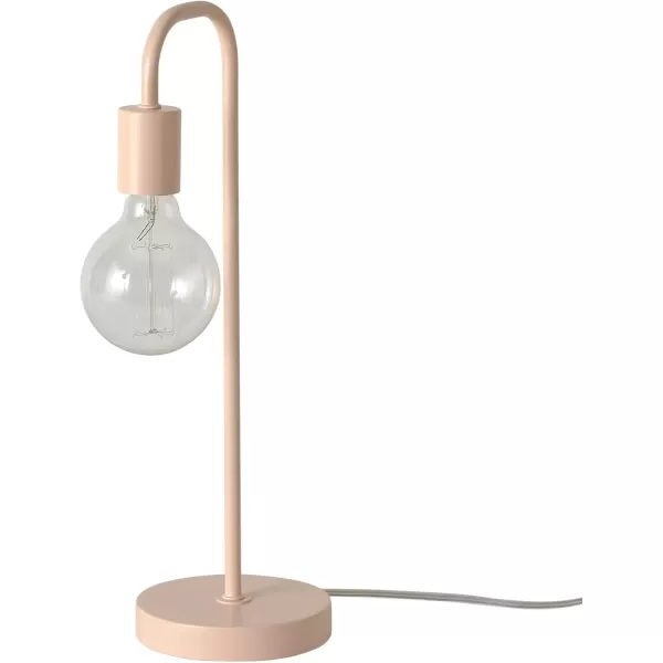 Globe Electric 67433 18quot Table Lamp Matte Brass Table Lamp for Living Room Home Dcor Lamps for Bedrooms Room Dcor Nightstand Home Improvement Reading Lamp E26 Base Socket Home DcorMatte Pink