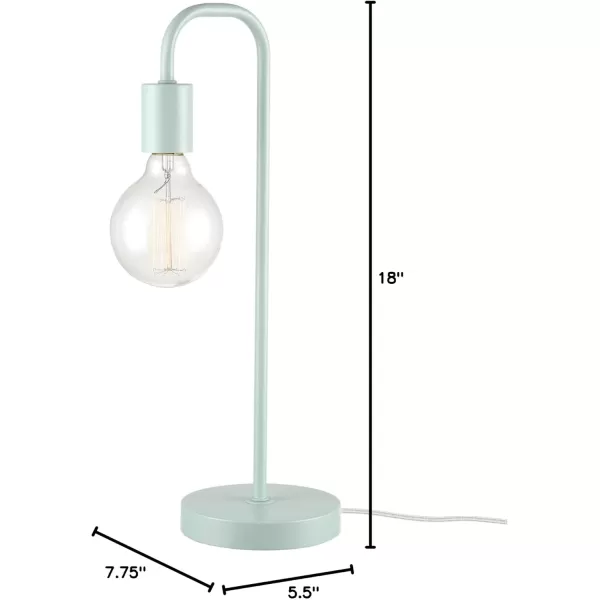 Globe Electric 67433 18quot Table Lamp Matte Brass Table Lamp for Living Room Home Dcor Lamps for Bedrooms Room Dcor Nightstand Home Improvement Reading Lamp E26 Base Socket Home DcorMatte Mint