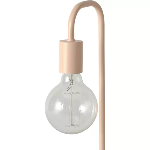 Globe Electric 67433 18quot Table Lamp Matte Brass Table Lamp for Living Room Home Dcor Lamps for Bedrooms Room Dcor Nightstand Home Improvement Reading Lamp E26 Base Socket Home DcorMatte Pink