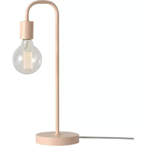 Globe Electric 67433 18quot Table Lamp Matte Brass Table Lamp for Living Room Home Dcor Lamps for Bedrooms Room Dcor Nightstand Home Improvement Reading Lamp E26 Base Socket Home DcorMatte Pink