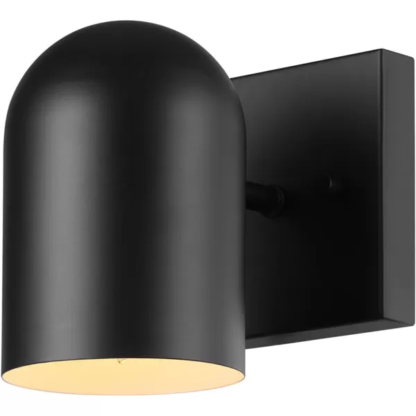 Globe Electric 51725 1Light Dimmable Plugin or Hardwire Wall Sconce Matte Black Faux Walnut Accent Stepless Dimming Rotary Switch on Canopy Black Fabric Cord Bulb Not IncludedMatte Black  Fabric Cord