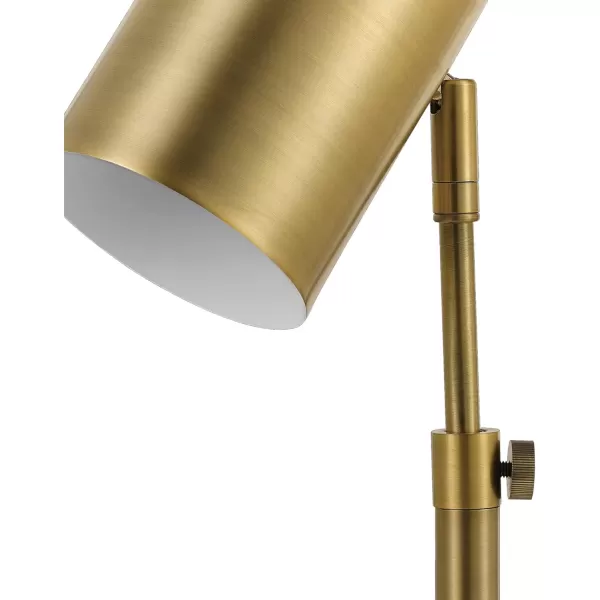 Globe Electric 52097 Pratt 18quot Desk Lamp Matte Brass Finish Adjustable Height inLine Rocker OnOff SwitchMatte Brass 18