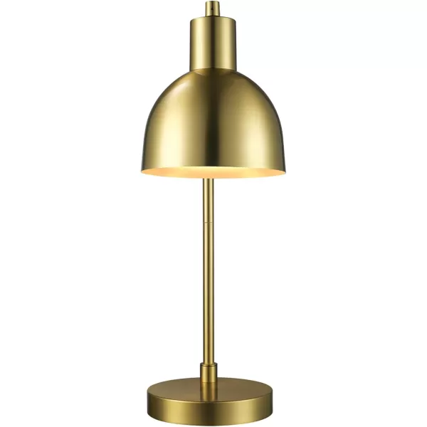 Globe Electric 52097 Pratt 18quot Desk Lamp Matte Brass Finish Adjustable Height inLine Rocker OnOff SwitchShaded Brass  Dimitri