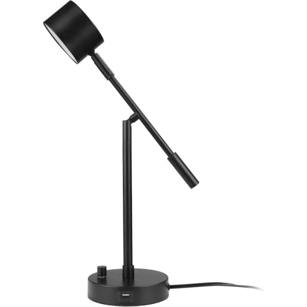 Globe Electric 30061 Desk Lamp Gold Gooseneck Matte Black Finish 5W Energy Star Integrated LED 250 Lumens 30061 1545quot Black ampamp GoldMatte Black  Aristocrat