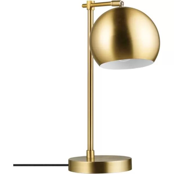 Globe Electric 52097 Pratt 18quot Desk Lamp Matte Brass Finish Adjustable Height inLine Rocker OnOff SwitchMatte Brass  Molly