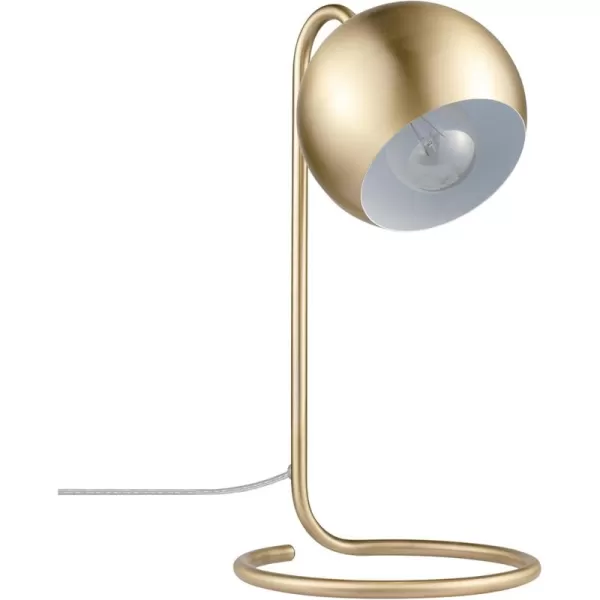 Globe Electric 52097 Pratt 18quot Desk Lamp Matte Brass Finish Adjustable Height inLine Rocker OnOff SwitchMatte Brass  Richmond