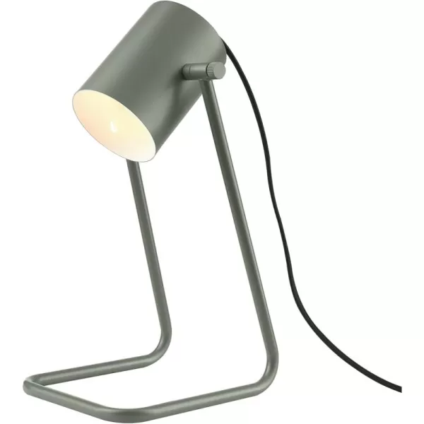 Globe Electric 52097 Pratt 18quot Desk Lamp Matte Brass Finish Adjustable Height inLine Rocker OnOff SwitchMatte Green  Sahara