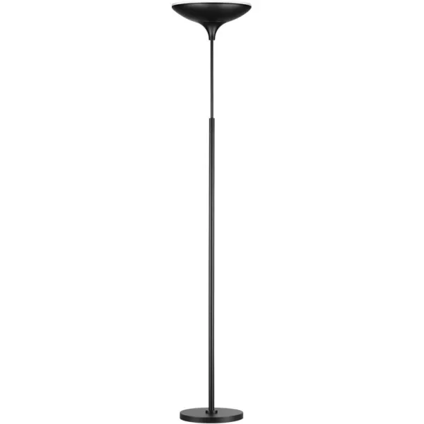 Globe LED Floor Lamp Torchiere Energy Star Certified Dimmable Super Bright 43W 3010 Lumens Matte White Finish12783Black