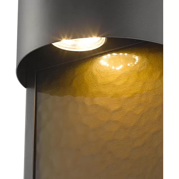 Globe Electric 44782 Maisel LED Integrated Outdoor Wall Sconce Matte Black 8W 650 Lumens 2700 Kelvin 492Bronze  Sutherland