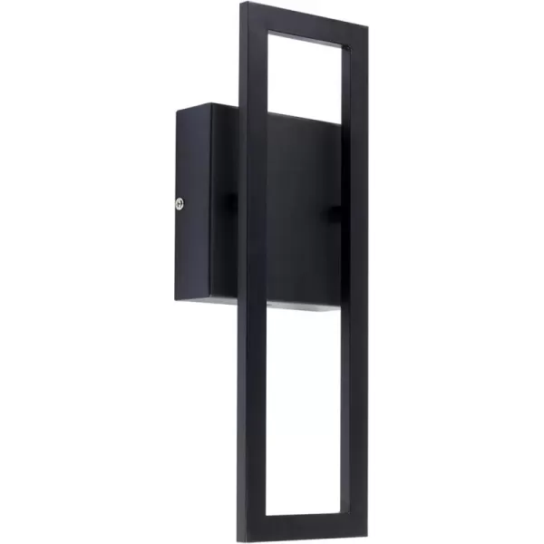 Globe Electric 44782 Maisel LED Integrated Outdoor Wall Sconce Matte Black 8W 650 Lumens 2700 Kelvin 492Black  McKay