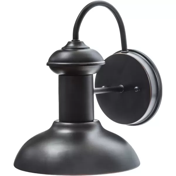 imageGlobe Electric 40190 1Light IndoorOutdoor Wall Sconce Oil Rubbed Bronze Wall Lighting Wall Lamp Dimmable Kitchen Sconces Wall Lighting Porch Light Patio Dcor Bulb Not IncludedBlack  Martes