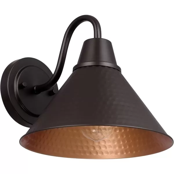 imageGlobe Electric 40190 1Light IndoorOutdoor Wall Sconce Oil Rubbed Bronze Wall Lighting Wall Lamp Dimmable Kitchen Sconces Wall Lighting Porch Light Patio Dcor Bulb Not IncludedBronze  Outdoor