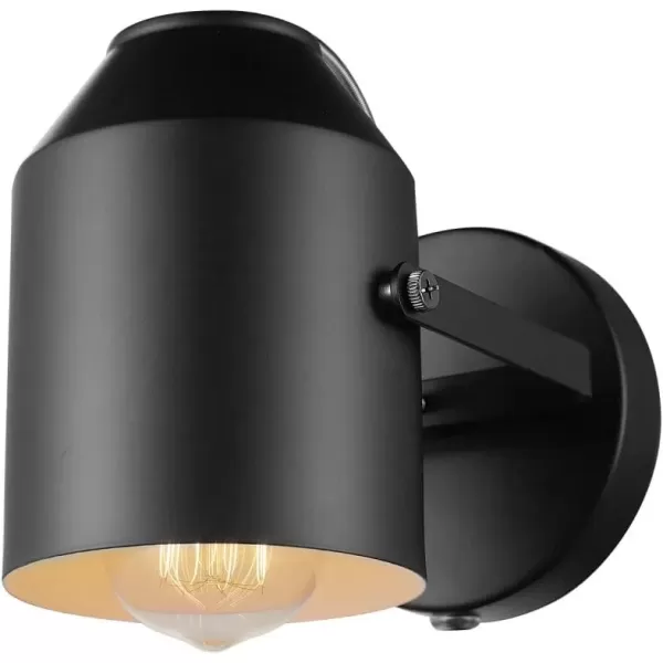 imageGlobe Electric 51514 Greyson 1Light Plugin or Hardwire Wall Sconce Matte 6ft Black Fabric Covered Cord Inline OnOff Rocker Switch