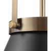 imageGlobe Electric 60607 1Light Pendant Light Matte Black Matte Brass Accents Matte Brass Interior Designer Black Cloth Hanging Cord Kitchen Island Caf Ceiling Hanging Light Bulb Not IncludedMatte Brass  Sophia