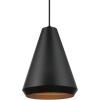 imageGlobe Electric 60607 1Light Pendant Light Matte Black Matte Brass Accents Matte Brass Interior Designer Black Cloth Hanging Cord Kitchen Island Caf Ceiling Hanging Light Bulb Not IncludedMatte Black