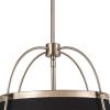 imageGlobe Electric 60607 1Light Pendant Light Matte Black Matte Brass Accents Matte Brass Interior Designer Black Cloth Hanging Cord Kitchen Island Caf Ceiling Hanging Light Bulb Not IncludedAntique Brass  Riley