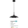 imageGlobe Electric 60607 1Light Pendant Light Matte Black Matte Brass Accents Matte Brass Interior Designer Black Cloth Hanging Cord Kitchen Island Caf Ceiling Hanging Light Bulb Not IncludedGlossy Black