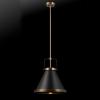 imageGlobe Electric 60607 1Light Pendant Light Matte Black Matte Brass Accents Matte Brass Interior Designer Black Cloth Hanging Cord Kitchen Island Caf Ceiling Hanging Light Bulb Not IncludedMatte Brass  Sophia