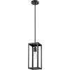 imageGlobe Electric 60846 1Light Plugin or Hardwire Pendant Lighting Dark Bronze Antique Brass Accent Socket Cage Shade 15Foot Black Fabric Cord inLine OnOff Switch Bulb Not IncludedMatte Black