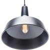 imageGlobe Electric 65155 1Light Industrial Warehouse Pendant Matte Black E26 Base Socket Kitchen Island Caf Decorative Ceiling Hanging Light Fixture Modern Vintage Bulb Not IncludedBarnyard Hardwired