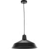 imageGlobe Electric 65155 1Light Industrial Warehouse Pendant Matte Black E26 Base Socket Kitchen Island Caf Decorative Ceiling Hanging Light Fixture Modern Vintage Bulb Not IncludedBarnyard Hardwired