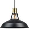 imageGlobe Electric 65155 1Light Industrial Warehouse Pendant Matte Black E26 Base Socket Kitchen Island Caf Decorative Ceiling Hanging Light Fixture Modern Vintage Bulb Not IncludedRobin