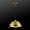 imageGlobe Electric 65773 1Light Pendant Black Matte Finish Brass Accents Half Opal Glass Shade Kitchen Island Caf Decorative Ceiling Hanging Light Fixture Modern Vintage Bulb Not IncludedDolores