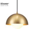 imageGlobe Electric 65773 1Light Pendant Black Matte Finish Brass Accents Half Opal Glass Shade Kitchen Island Caf Decorative Ceiling Hanging Light Fixture Modern Vintage Bulb Not IncludedAmelia Brass