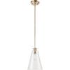 imageGlobe Jackson 1Light Pendant Antique Brass Bronze Accent Glass Shade64750Brass