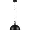 imageGlobe Electric 60607 1Light Pendant Light Matte Black Matte Brass Accents Matte Brass Interior Designer Black Cloth Hanging Cord Kitchen Island Caf Ceiling Hanging Light Bulb Not IncludedWeathered Black