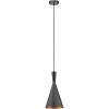 imageGlobe Electric 60607 1Light Pendant Light Matte Black Matte Brass Accents Matte Brass Interior Designer Black Cloth Hanging Cord Kitchen Island Caf Ceiling Hanging Light Bulb Not IncludedMatte Black  Gold